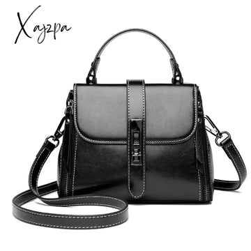 Xajzpa - Genuine Leather Real Fashion Women Bag High Quality Shoulder Small Womenโs Cross Body